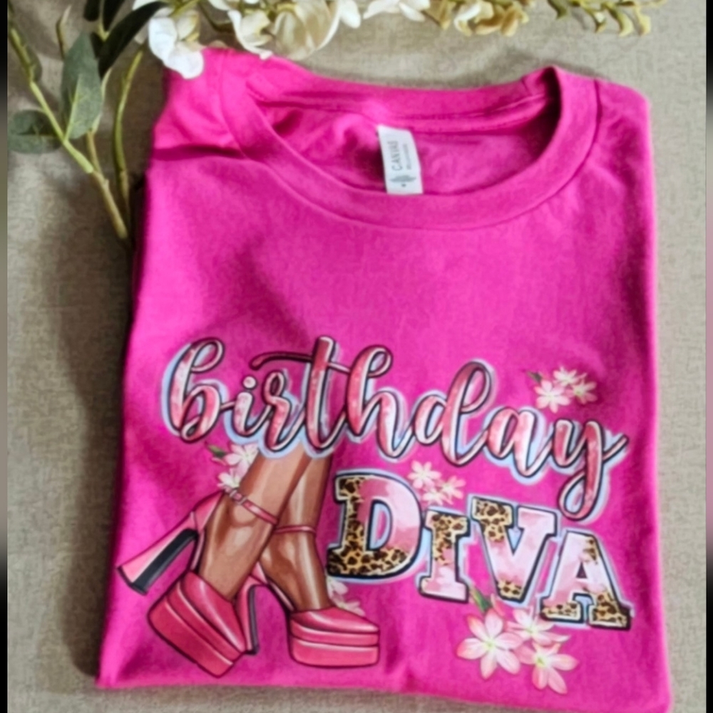 Birthday Diva t-shirt medium